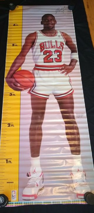 Michael Jordan 1987 Measure Up Poster