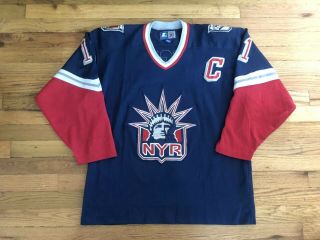 Vintage Starter Ny York Rangers Mark Messier Liberty Hockey Jersey Men L