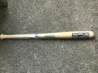 2003 All Star Cooperstown Full Size Comiskey White Sox Wooden Baseball Ball Bat