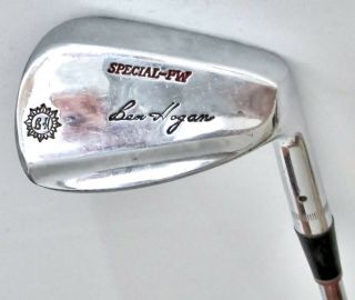 Vintage Ben Hogan Special - Pw 1972 - 83 Golf Wedge Steel Shaft Leather Grip 33 "