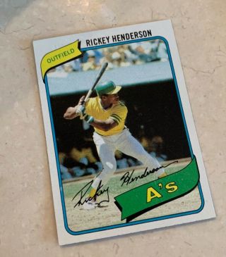 1980 Topps Baseball Complete 726 Card Set Rickey Henderson Rookie Card