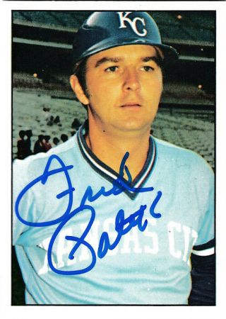 Freddie Patek (tough Autograph) 1976 Sspc Kansas City Royals Signed Card Rare