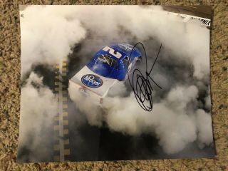 Clint Bowyer Signed 8x10 Daytona Profile Photo Nascar Monster