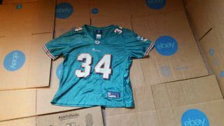 Ricky Williams Miami Dolphins Official Reebok Stitched Nfl Jersey 34 - Medium