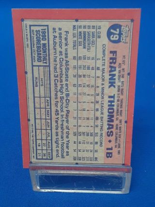 1991 Topps Desert Shield 79 Frank Thomas White Sox 5