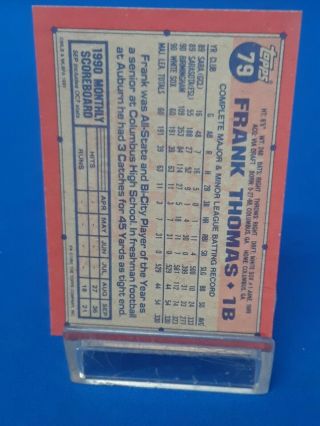 1991 Topps Desert Shield 79 Frank Thomas White Sox 7