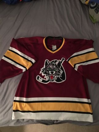 Chicago Wolves Hockey Jersey - Bauer Prowear Adult S/m