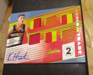 Kevin Huerter Auto Rc /25 6 Patch Ball Autograph Rookie Card 2018 - 19 Absolute