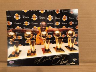Kobe Bryant Signed Autograph Los Angeles Lakers Legend 11x14 Photo 5x Champion