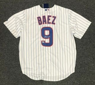 Javier Baez 9 Signed Chicago Cubs Jersey Autographed Auto Sz Xl Fanatics