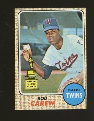 1968 Topps 80 Rod Carew Minnesota Twins Hof