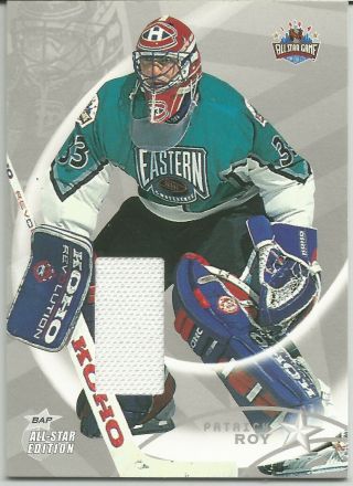 2002 - 03 Be A Player All Star Patrick Roy Eastern Silver Jersey / 30 Canadiens