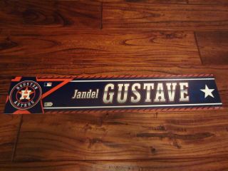 Jandel Gustave Houston Astros 2016 Game Locker Room Name Plate Mlb Auth