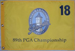 2007 Official Pga Championship (southern Hills) Golf Flag