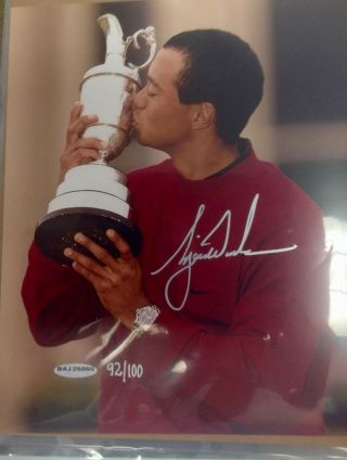 Tiger Woods Signed Photo 92/100