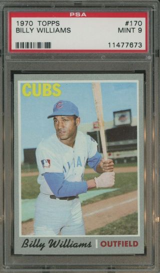 1970 Topps 170 Billy Williams Chicago Cubs Hof Psa 9