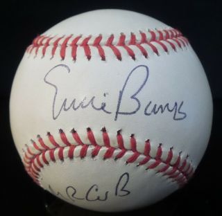 Ernie Banks Mr.  Cub Autographed Official Mlb National League Baseball