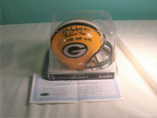 Nfl Green Bay Packers Mark Murphy Autograph,  Hand Signed Riddell Mini Helmet Mib