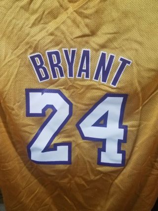 Vintage Kobe Bryant Los Angeles Lakers NBA Basketball Jersey 24 Youth Size XL 4