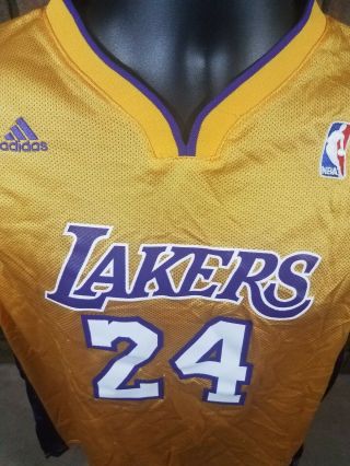 Vintage Kobe Bryant Los Angeles Lakers NBA Basketball Jersey 24 Youth Size XL 5