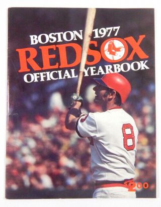1977 Boston Red Sox Yearbook Signed 21 - Autos Rice Fisk Tiant