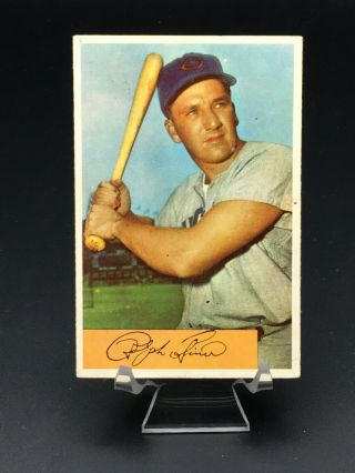 1954 Bowman Baseball Ralph Kiner Hof Vg 45 Chicago Cubs