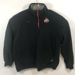 Ohio State Buckeyes Nike Xl 3/4 Zip Collar Sweatshirt