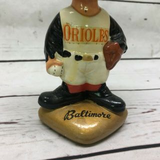 Vintage 1960s Baltimore Orioles Baseball Bobblehead Nodder Gold Base Japan 3