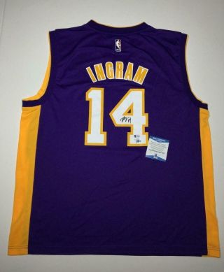 Brandon Ingram Signed Purple Lakers Basketball Jersey Fanatics/beckett Bas