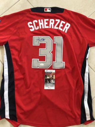 Max Scherzer Signed Auto 2018 All Star Game Jersey Washington Nationals Jsa
