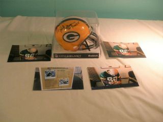 Green Bay Packers Paul Coffman Autographed Riddell Nfl Mini Helmet,  Mib