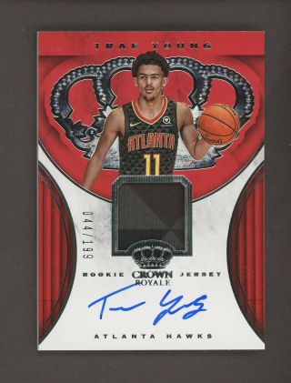2018 - 19 Crown Royale Trae Young Hawks Rpa Rc Patch Auto 44/199