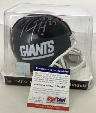 Rodney Hampton Autographed Signed York Giants Mini Helmet PSA/DNA 2