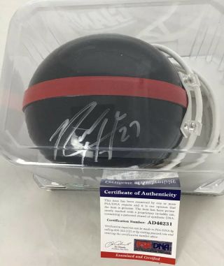 Rodney Hampton Autographed Signed York Giants Mini Helmet PSA/DNA 3