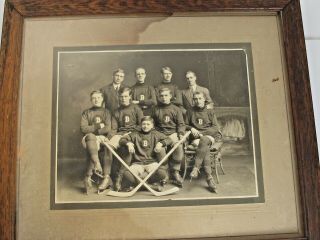 Antique Hockey Team Photo C.  1920