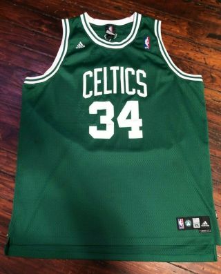 Nba Adidas Authentic Paul Pierce Boston Celtics 34 Swingman Stitched Jersey 3xl