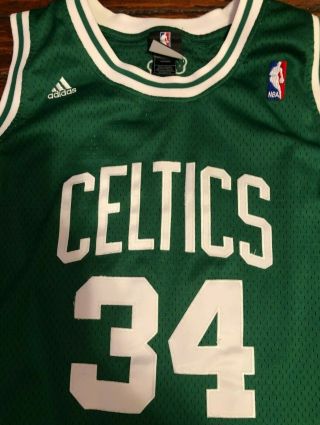 NBA Adidas Authentic Paul Pierce Boston Celtics 34 Swingman stitched jersey 3XL 3