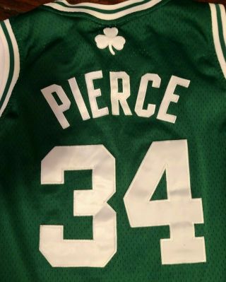 NBA Adidas Authentic Paul Pierce Boston Celtics 34 Swingman stitched jersey 3XL 4