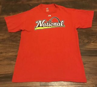 Vintage Majestic 2009 Mlb All Star Game 26 Chase Utley T - Shirt Jersey Sz M