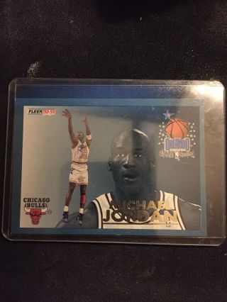 Michael Jordan 1992 - 93 Fleer 6 Of 24 Blue All Star Weekend