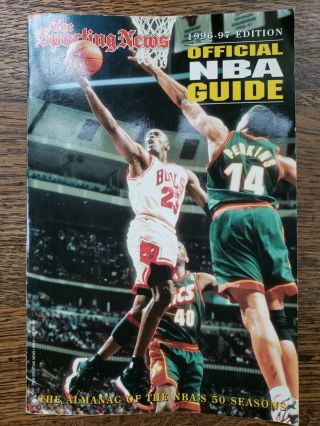 1996 - 97 The Sporting News Nba Guide Basketball Michael Jordan