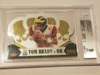 2000 Pacific Crown Royale Tom Brady Rc Premiere 138/145 110 Bgs 9 Only 3 Higher