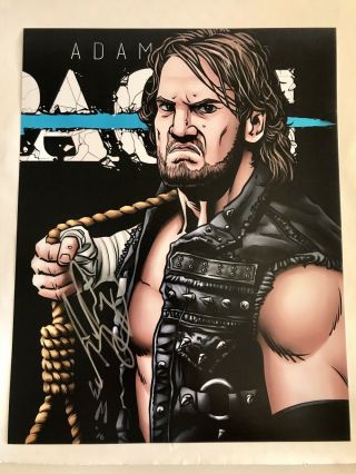 Aew All Elite Wrestling Hangman Adam Page Autographed 11x14 Photo Signed Bullet