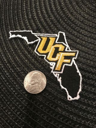 Ucf University Central Florida Knights Embroidered Iron On Patch 4” X 1.  5”