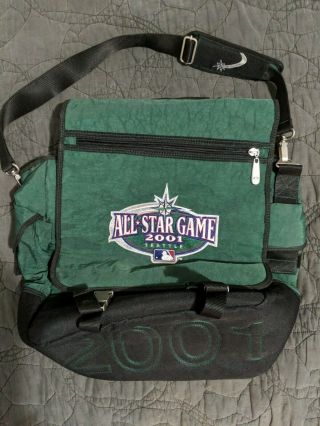 Vtg 2001 Seattle Mlb Baseball All Star Game Mariners Laptop Bag Backpack