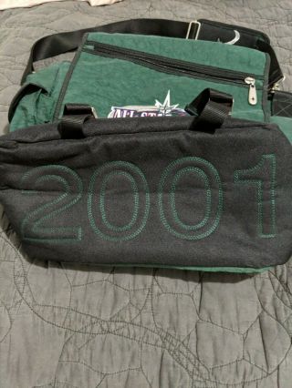 Vtg 2001 Seattle MLB Baseball All Star Game Mariners Laptop Bag Backpack 3
