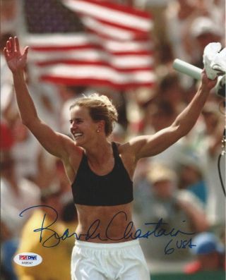 Brandi Chastain Usa Soccer World Cup Signed 8x10 Photo Autographed Psa/dna 7