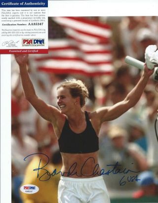 Brandi Chastain USA Soccer World Cup Signed 8x10 Photo Autographed PSA/DNA 7 2