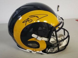 Aaron Donald Signed Los Angeles Rams Full Size Authentic Speed Helmet Jsa