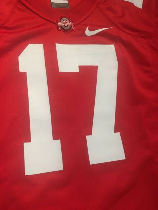 Ohio State University Buckeyes football jersey 17 Nike Men ' s size M Medium 4
